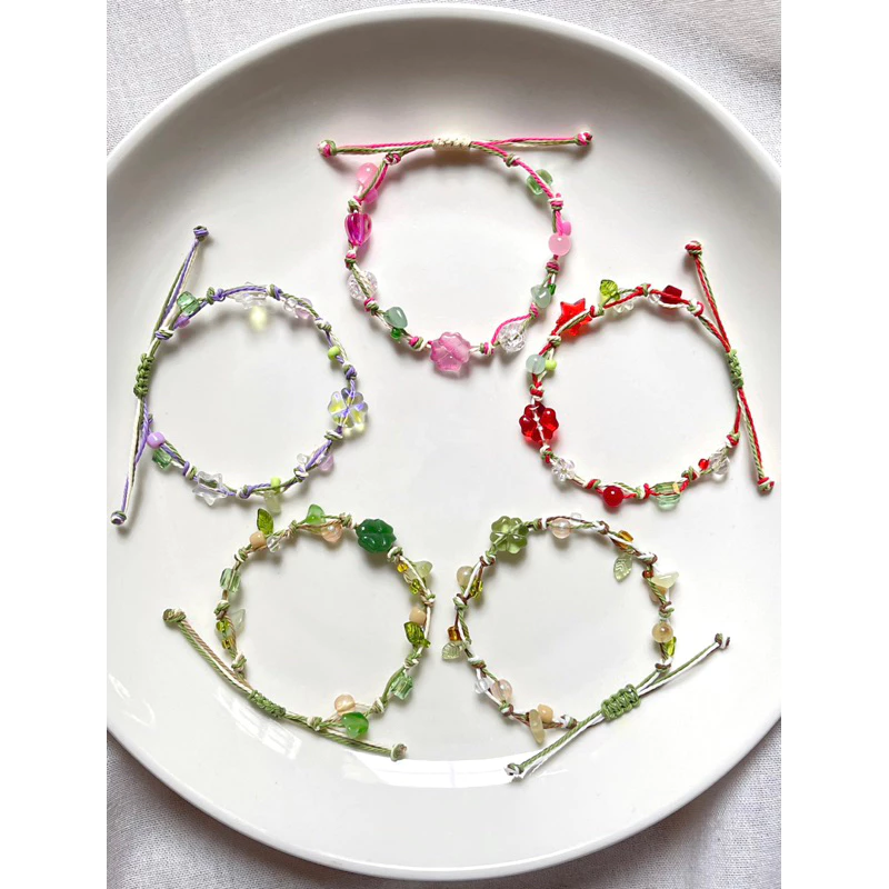 Vòng tay may mắn “ Cỏ 4 lá “ - Vòng tay Handmade - HYGGE ♡.•*