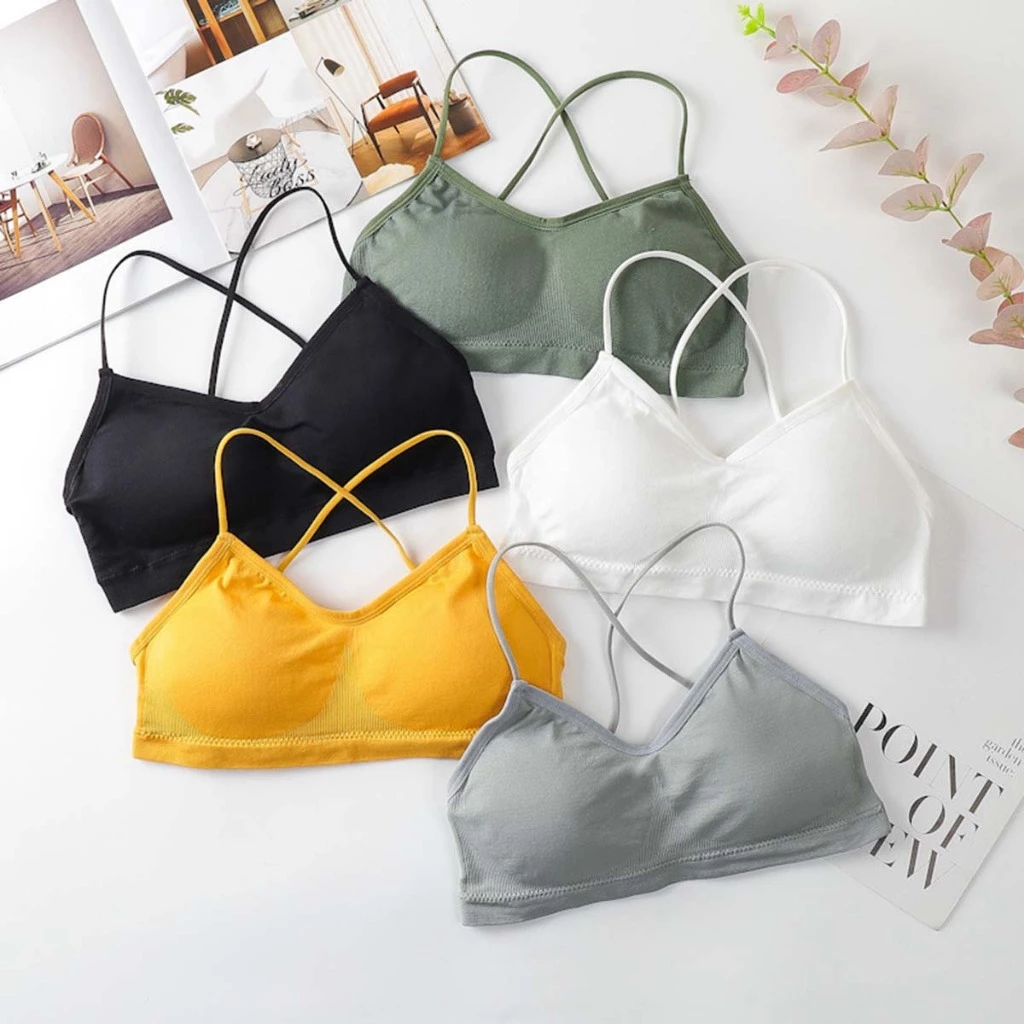 Áo Bra Nữ Thể Thao, Bra 2 Dây Đan Lưng Chất Cotton Mát Mẻ ZANA BRA B5507