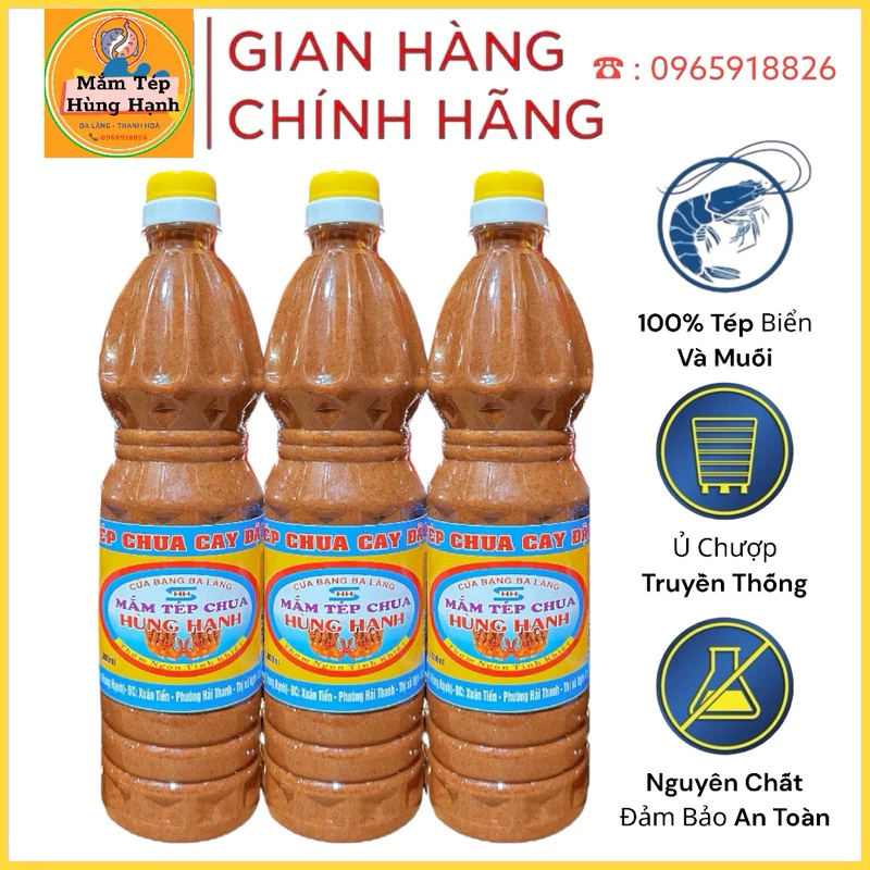 Mắm Tép Hùng Hạnh 1kg . Ba Làng Thanh Hóa Mắm Chưng Thịt ✅