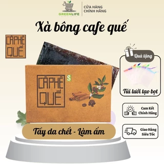 Xà Bông Sinh Dược Cà Phê Quế, Thiên Nhiên Hữu Cơ Handmade Lành Tính Nồng Ấm Thảo Dược 100g