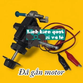 Đầu quạt gió 12v kèm đủ phụ kiện kẹp bình acquy