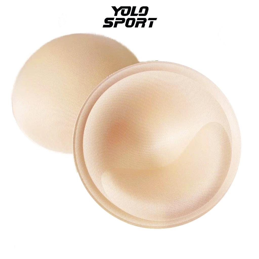 Miếng Lót Đệm Mút Áo Ngực Hình Tròn Có Đệm Nâng Ngực Độn Lót Cho Áo Bra Tập Gym Yoga Đồ Bơi Cao Cấp 1 Cặp YOLO SPORT