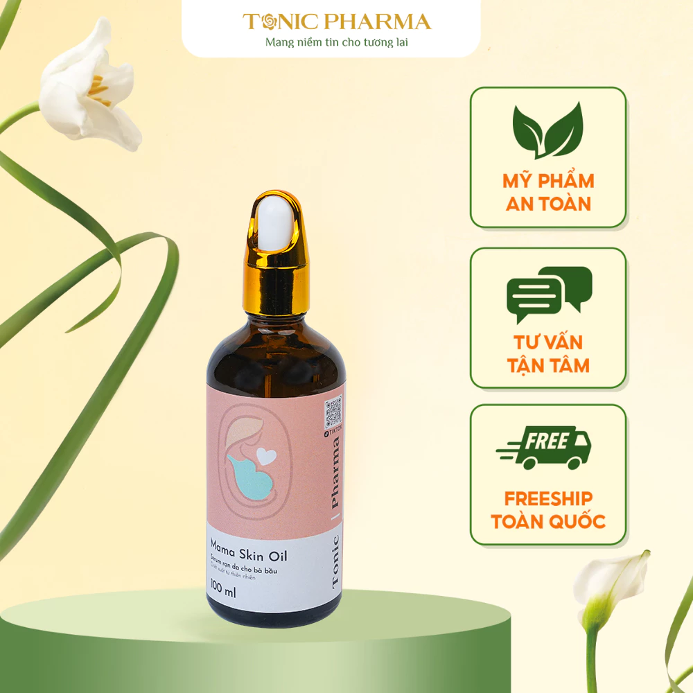 Serum rạn da bà bầu Mama Skin Oil mờ sẹo hết thâm da trong quá trình mang thai và sau sinh 100ml