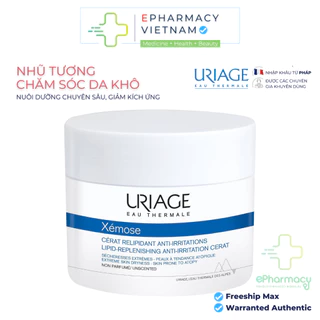 Kem dưỡng URIAGE XÉMOSE CÉRAT RELIPIDANT ANTI-IRRITATIONS da khô, da chàm, chống ngứa 200ml