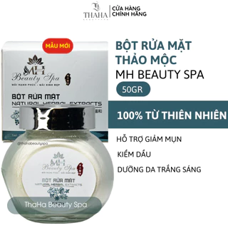 [CHÍNH HÃNG] Bột rửa mặt MH Beauty Spa 100g, Bột rửa mặt thảo dược thiên nhiên trắng da, tái tạo da, giảm nhờn dầu