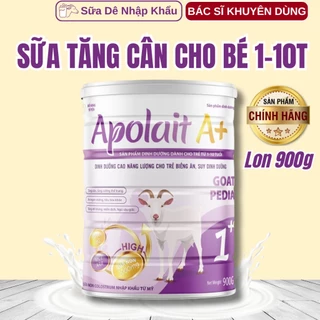 Sữa dê tăng cân Apolait Goat Pedia  900g cho bé dưới 11 tuổi, Giúp bé tăng cân khỏe mạnh, Phát triển toàn diện