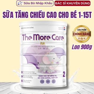 Sữa tăng chiều cao THE MORE CARE BA 900g cho bé dưới 16 tuổi, Sữa phát triển chiều cao và trí não