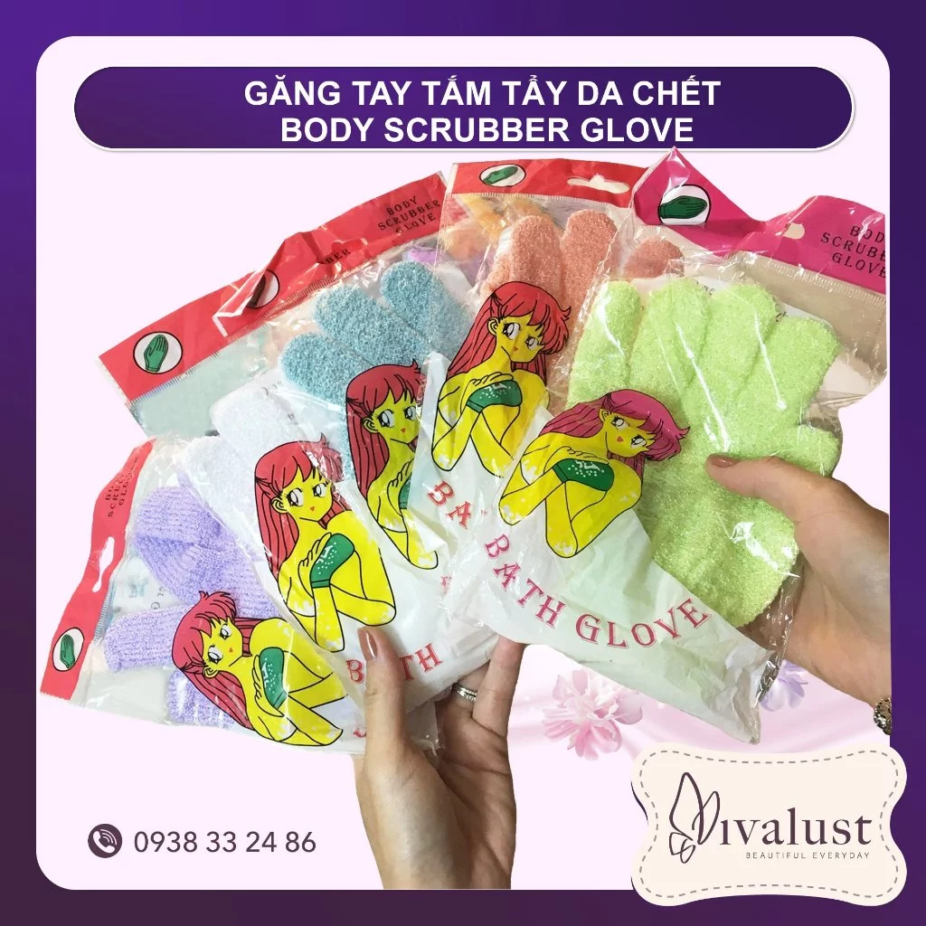 Găng tay tắm tẩy da chết Body Scrubber Glove