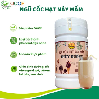 Bột Ngũ Cốc Hạt Nảy Mầm giàu dinh dưỡng, dễ tiêu không đầy bụng cho người già, trẻ em, mẹ bầu và sau sinh hộp 500mg