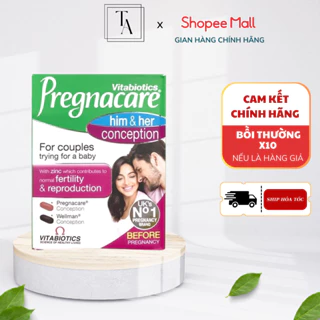 Vitamin tổng hợp Pregnacare Him and Her dành cho cả nam và nữ 60 viên