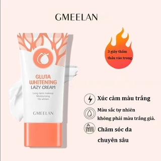 Combo GMEELAN Kem Dưỡng Trắng Gluta Whitening Lazy Cream 30g