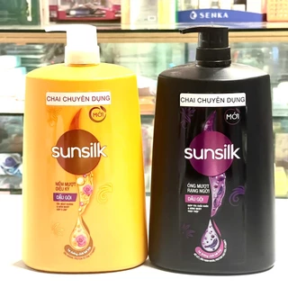 Sunsilk Dầu Gội Bồ Kết 1.4Kg Đen Óng Mượt Rạng Ngời, Vàng Mềm Mượt Diệu Kỳ