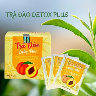 Trà đào giảm cân detox plus. Hộp 15 gói (Mẫu Mới)