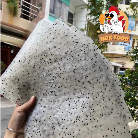 Bánh tráng gạo nhúng mè đen Quảng Ngãi loại 1 chất lượng D11