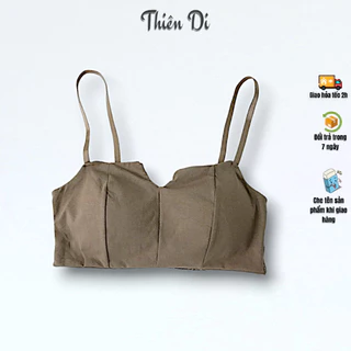 Áo bra cotton lưng nhúng croptop có mút chất mềm mại MTD 1805