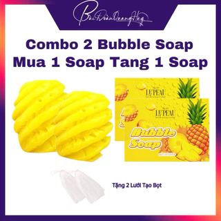 [MUA 1 SOAP TẶNG 1 SOAP] Combo 2 Bubble Soap, Xà Bông Tắm Body, Khối Lượng 65G - LE'PEAU