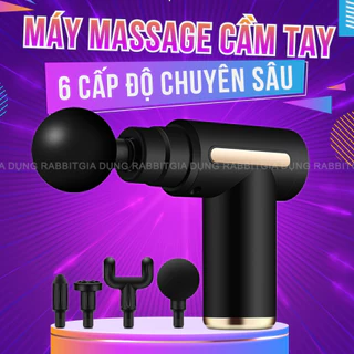 Máy Massage Cầm Tay Mini, Súng Massage Cầm Tay Mini Toàn Thân 6 Cấp Độ Chuyên Sâu Đa Năng