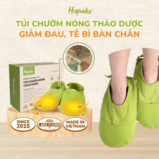 Túi Chườm Nóng Thảo Dược Giảm Đau Tê Bì Bàn Chân Hapaku - Giảm Nhức Mỏi, Làm Ấm, Lưu Thông Khí Huyết