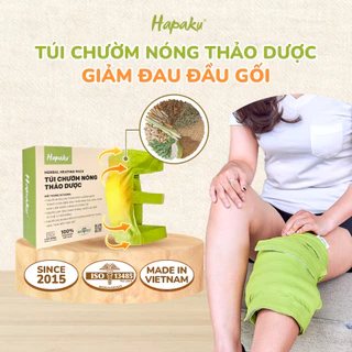 Túi Chườm Nóng Thảo Dược Giảm Đau Đầu Gối Hapaku - Giảm Nhức Mỏi Khớp Gối, Làm Nóng Bằng Lò Vi Sóng