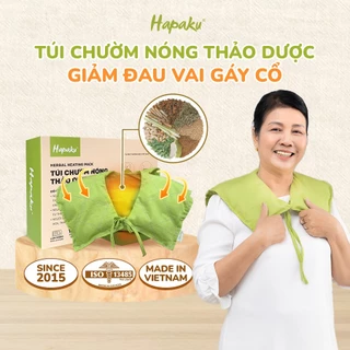 Túi Chườm Nóng Thảo Dược Giảm Đau Cổ Vai Gáy Hapaku - Thư Giãn, Giảm Nhức Mỏi Xương Khớp Vai Gáy