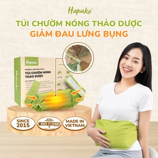 Túi Chườm Nóng Thảo Dược Lưng Bụng Hapaku - Giảm Đau Lưng Đau Bụng Kinh, Làm Nóng Bằng Lò Vi Sóng