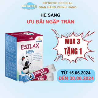 Siro hỗ trợ tiêu hoá cho bé Esilax New bổ sung chất xơ chống táo bón giúp hấp thu tốt, tiêu hoá khoẻ