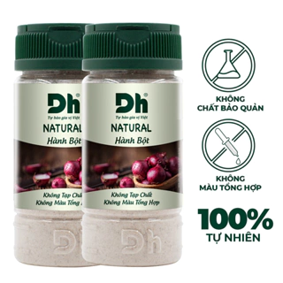 Combo 2 hũ natural hành bột 40gr Dh Foods gia vị ướp chế biến thực phẩm.