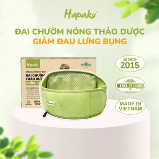 Đai Chườm Thảo Dược Lưng Bụng Hapaku - 100% Tự Nhiên Giảm Nhức Mỏi Đau Bụng Kinh, Làm Nóng Bằng Điện