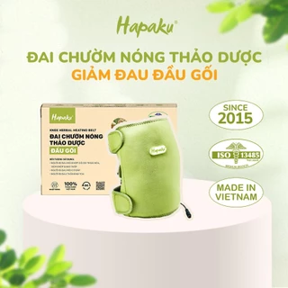 Đai Chườm Thảo Dược Đầu Gối Hapaku - Chườm Nóng Giảm Nhức Mỏi Khớp Gối, Làm Nóng Bằng Điện