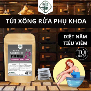 Túi lọc thảo dược xông rửa phụ khoa - Bội Lan Đường - diệt khuẩn, giảm ngứa, chống khí hư, làm hồng se khit - túi 20 lọc