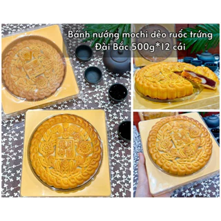 [Date Mới]Bánh nướng mochi khoai môn trứng muối chà bông khổng lồ 500g cực ngon😋😋😋