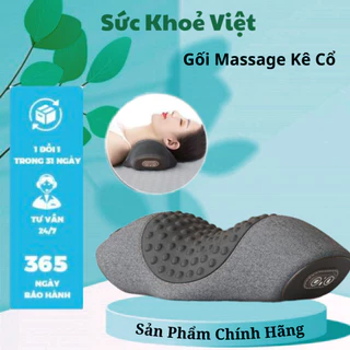 Gối Kê Đầu Tích Hợp Massage Và Chườm Nóng-Gối Massage Cổ Vai Gáy Giúp Dễ Ngủ[BẢN CAO CẤP]-SKV1