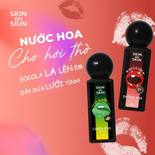 Set 2 Vị Xịt Thơm Miệng Kissing Hot Skin On Skin Hương Trái Cây Kẹo Ngọt Thơm Mát Mùi Bạc Hà 25ml