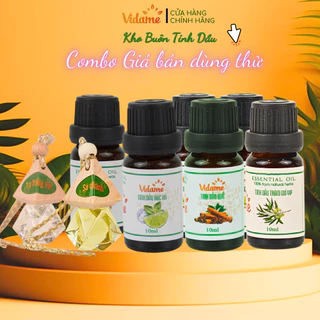 Tinh Dầu Xông Thơm Phòng Nguyên Chất VIDAME - Combo 10ml Nhiều Mùi Tự Chọn, Hàng Chính Hãng, Giá Bán Buôn