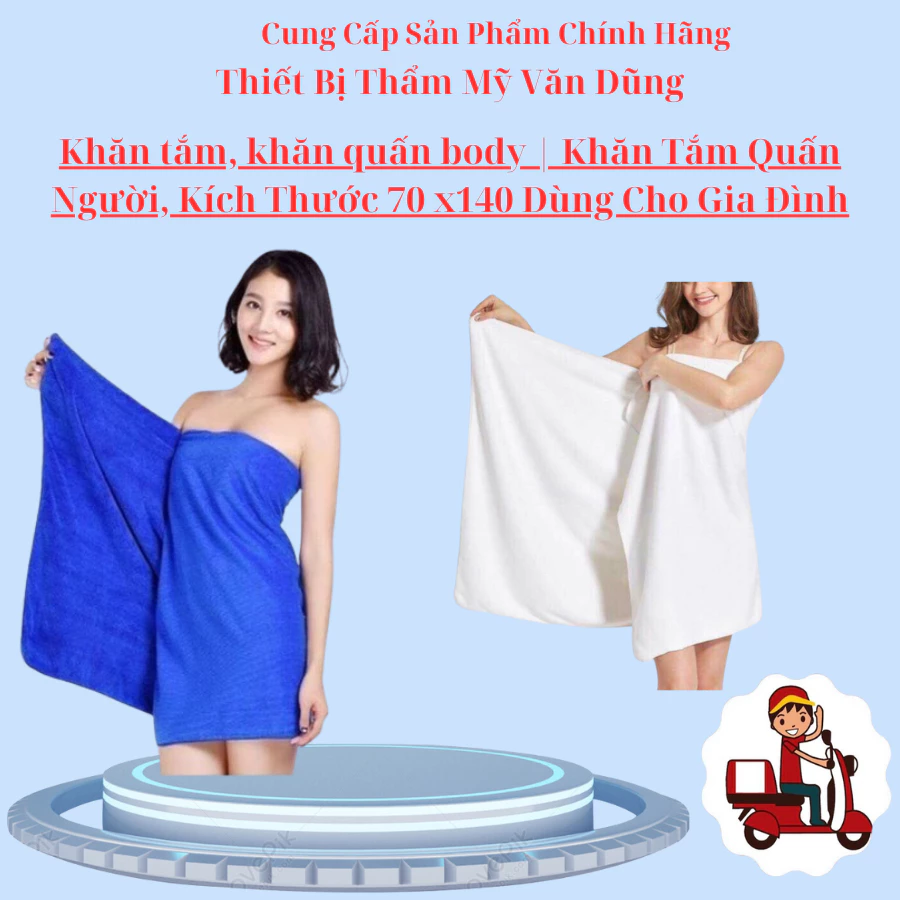 Khăn tắm, khăn quấn body | Khăn Tắm Quấn Người, Kích Thước 70 x140 Dùng Cho Gia Đình