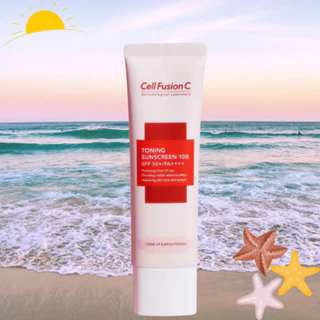 Kem chống nắng Cell Fusion C Nâng Tông Cho Mọi Loại Da Toning Sunscreen 100 SPF50+ PA +++ Hàn Quốc.