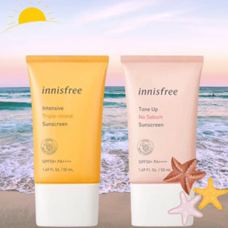 Kem chống nắng innisfree lâu trôi làm sáng da innisfree Intensive Triple Care Sunscreen SPF50+ 50ml.