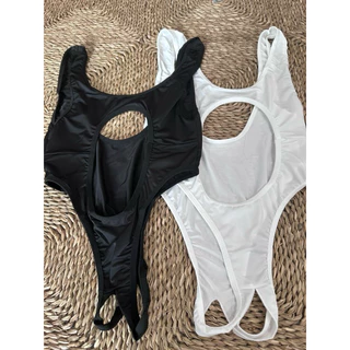 Che tên sp, Bộ bodysuit liền thân cut out hở đáy quyến rũ V68