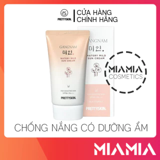 Kem Chống Nắng GangNam PrettySkin Watery Mild Sun Cream Chính Hãng Kem Chống Nắng Dưỡng Ẩm 50ml