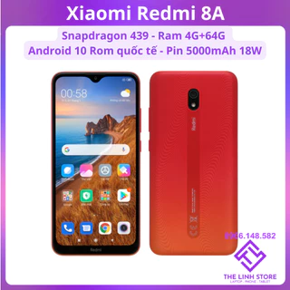 Điện thoại Xiaomi Redmi 8A Rom Quốc tế sẵn - Ram 4G 64G Pin 5000mAh