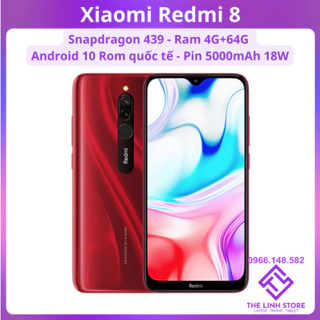 Điện thoại Xiaomi Redmi 8 Rom Quốc tế - Snapdragon 439 Ram 4G 64G Pin 5000mAh