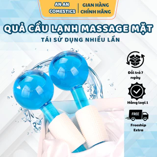 Quả Cầu Lạnh Massage, Thanh Lăn Đá Lạnh Massage Mặt Se Khít Lỗ Chân Lông Giảm Thâm Quầng Mắt (1 Cặp)