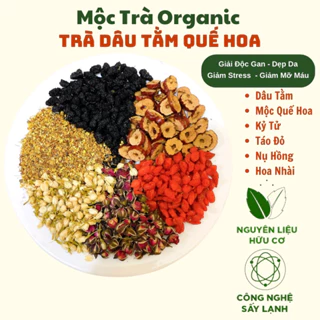 Trà Thảo Mộc Dâu Tằm Quế Hoa Lục Vị  Mộc Trà Organic, Giải Độc Gan, Detox Cơ Thể, Làm Đẹp Da