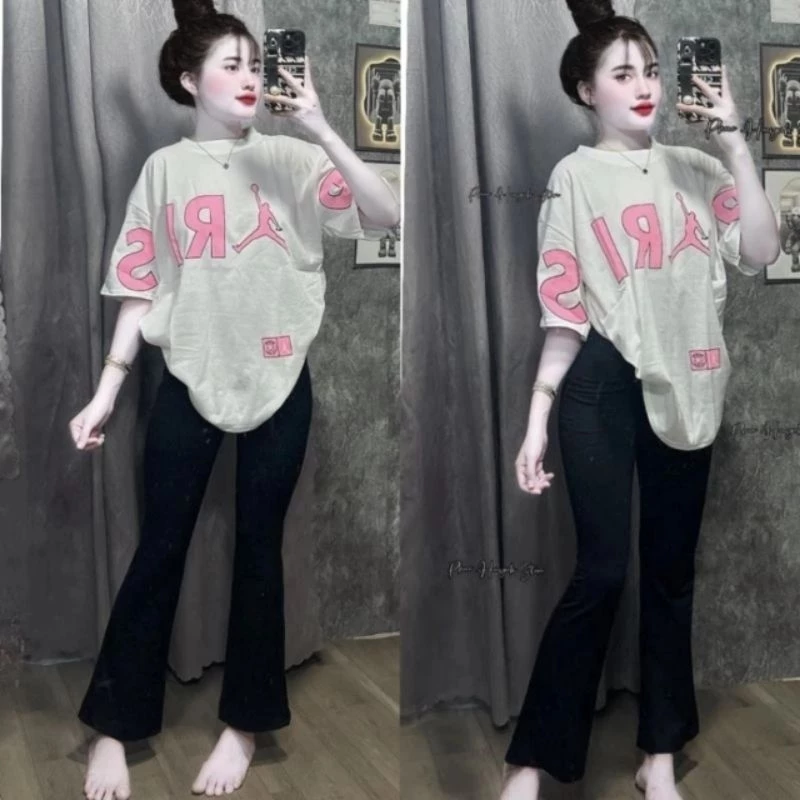 [ Rẻ Vô Địch ] Tổng Hợp Các Sét Quần Ống Loe Chất Umi + Mix Áo Phông Form Rộng thuba94