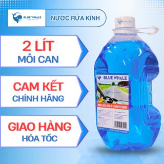 Nước rửa kính ô tô 2L BlueWhale, xóa sạch mọi vết bẩn bề mặt kính lái, tạo hiệu ứng lá sen