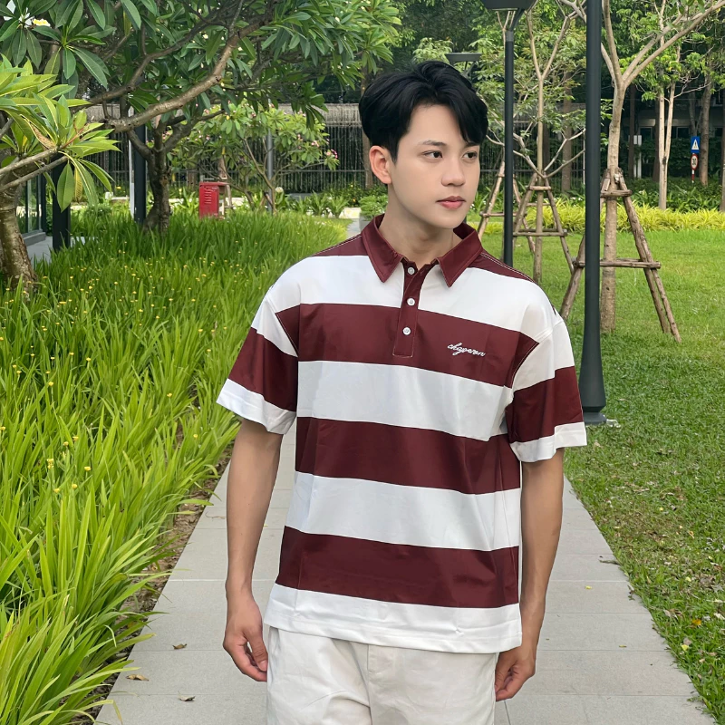 Áo polo sọc ngang, Áo thun polo nam kẻ sọc ZUTEE tôn dáng cực đẹp chất dày dặn
