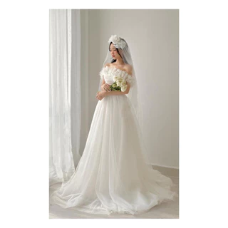 [Bridal mall]  Váy tiệc, vay cưới, váy chụp ảnh concept dáng tiểu thư cao cấp HM04