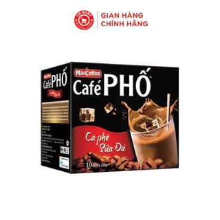 Hộp 10 gói cà phê sữa đá/ cà phê đen Cafe Phố