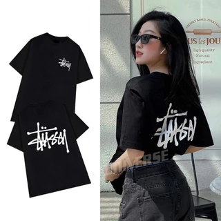 Áo thun Stussy unisex basic phông chính hãng trơn nam nữ form rộng oversize chất liệu cotton 100%