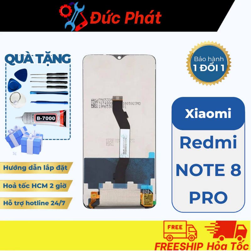 Màn Hình Xiaomi Redmi NOTE 8 PRO Zin New (Tặng kèm keo dán & Bộ Sửa)